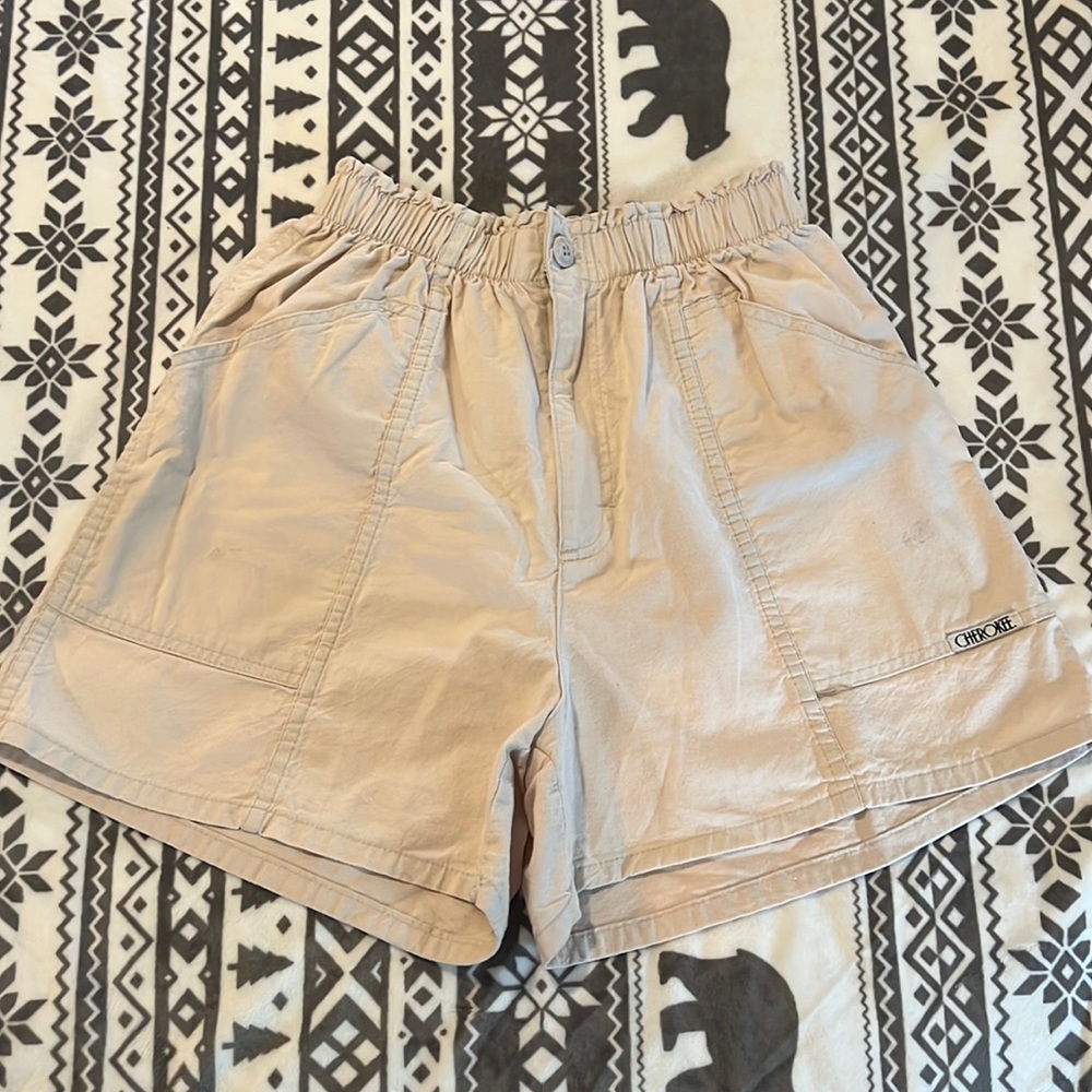 Cherokee Beige Shorts. Size 12